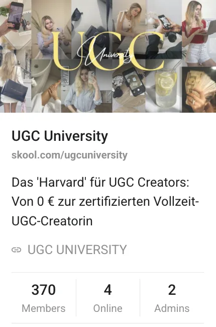 UGC University — 355+ zertifizierte Creator
